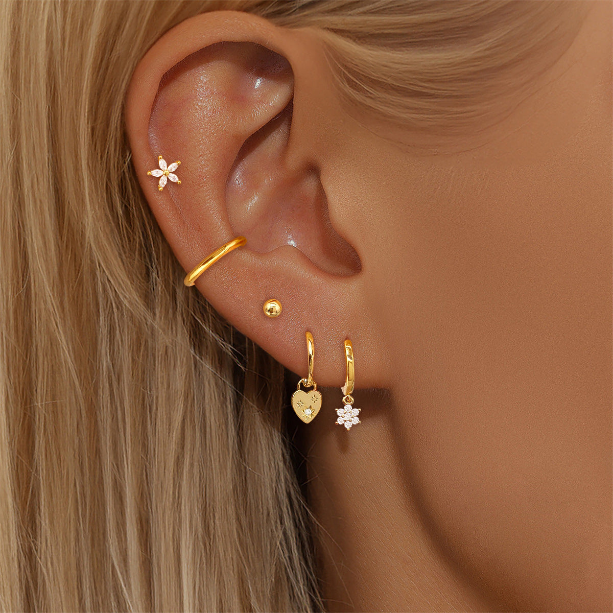 Charm Hoop Earrings