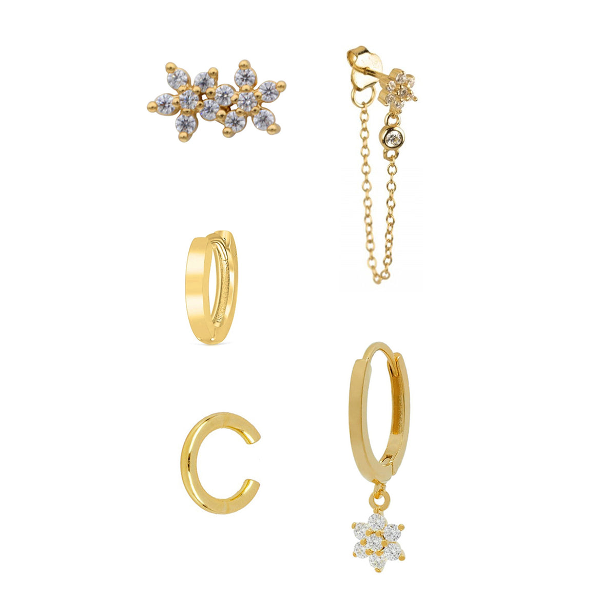 Charm Hoop Earrings