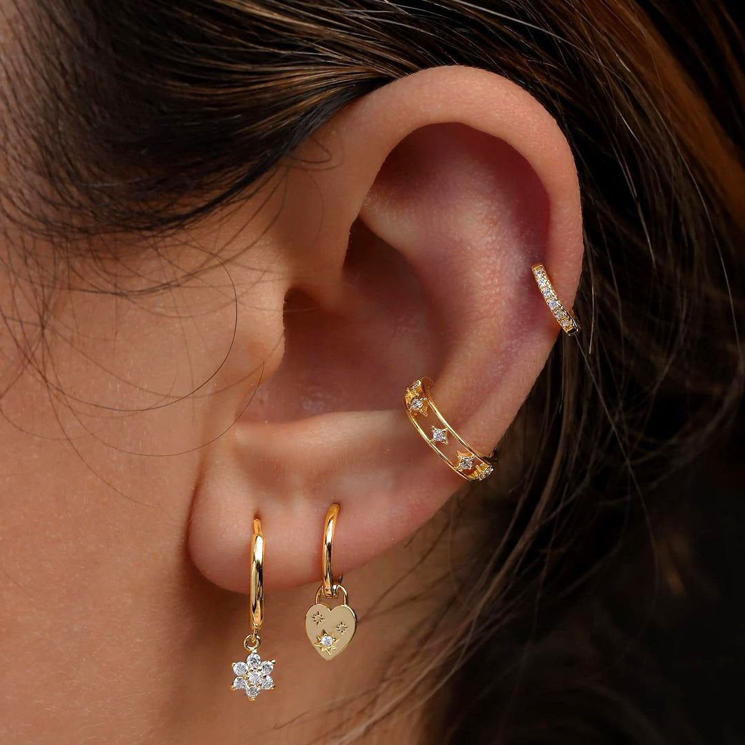 Charm Hoop Earrings
