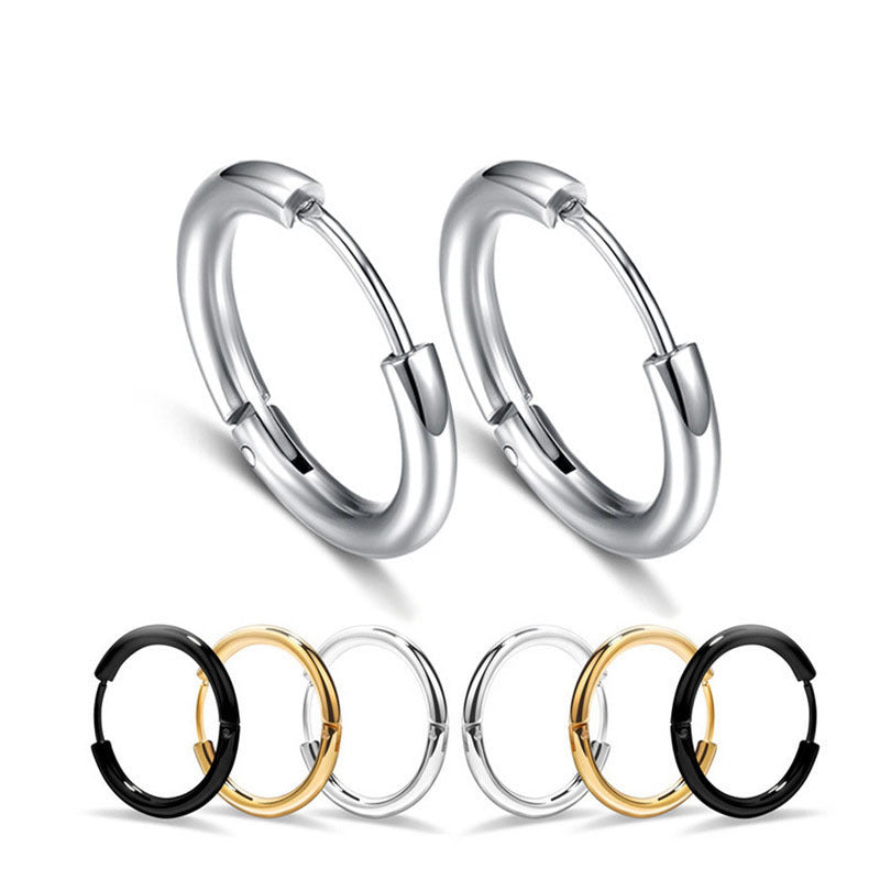 Stainless Steel Hoop Earrings