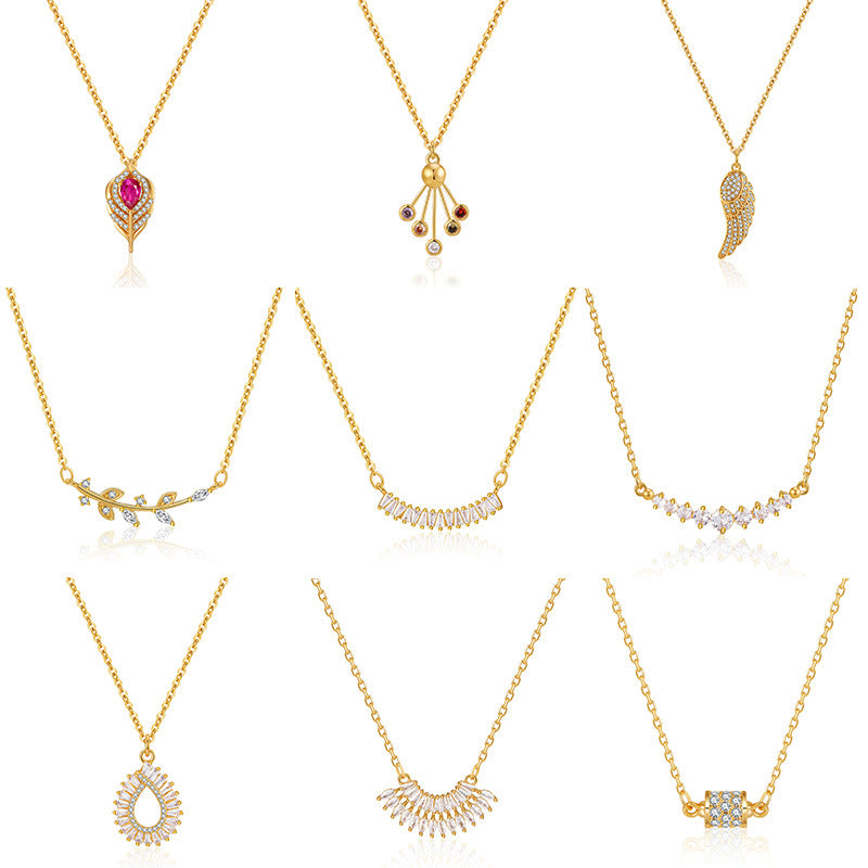 Gold-Plated Pendant Necklace