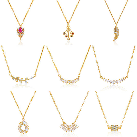 Gold-Plated Pendant Necklace