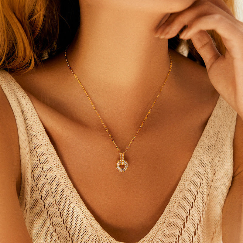 Gold-Plated Pendant Necklace