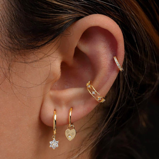 Charm Hoop Earrings